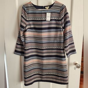 J. Crew Factory Striped Geometric Sheath Dress NWT Size 2 Petite